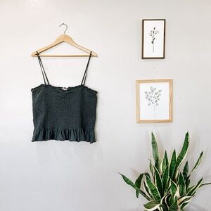 100% cotton American Eagle cotton ruffled stretchy tank or tube top